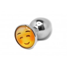 BQS - Buttplug med emoji - Rødmende Smiley 