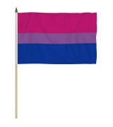 Pride flagg på pinne - Bifil