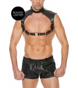 Ouch! Harness med Collar - One Size - Sort