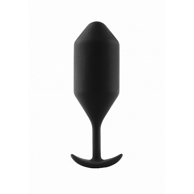B-Vibe - Snug Plug 5  - Buttplug med Bevegelige Kuler 350 gr - Sort