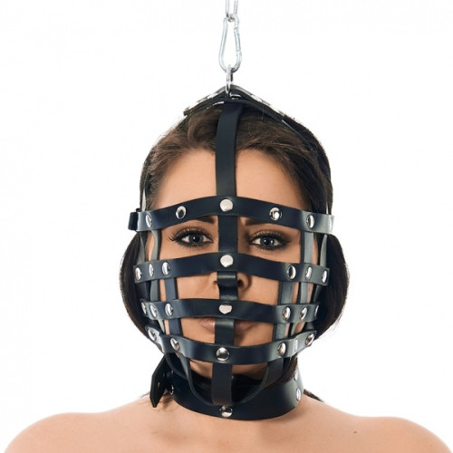 Rimba - Bondage lær maske
