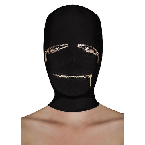 Ouch! Extreme zipper mask - maske med glidelås sort Ouch! Extreme zipper mask - maske med glidelås sort