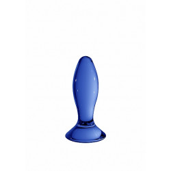 Chrystalino Follower - Blå glass buttplug