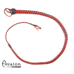 Avalon - SERPENT - Bullwhip heavy handle, Sort og rød 1,3 m 
