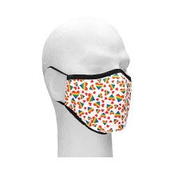 Sexy Masks - 3 lags Tøymunnbind med Pride Hjerter - 1stk
