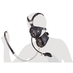 ZADO - Lærmaske med Oppblåsbar Penisgag