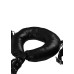 OUCH! -  POLSTRET LÅR RESTRAINTS MED HÅNDCUFFS - SORT