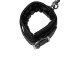 OUCH! -  POLSTRET LÅR RESTRAINTS MED HÅNDCUFFS - SORT