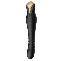 ZALO - King Black - Thrusting vibrator - sort