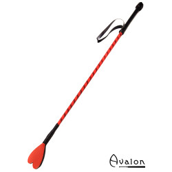 Avalon - COURAGE - Ridepisk med Hjerteflipp - Rød