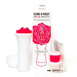 Clone-A-Pussy Plus - Hot Pink - Avstøpnings Kit med Masturbator