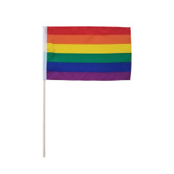 Pride flagg på pinne - Pride - Liten