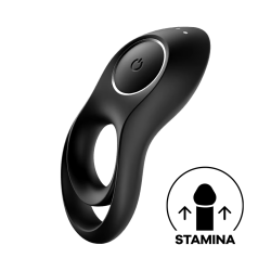 Satisfyer - Legendary Duo - Dobbel Penisring med Vibrasjoner - Sort