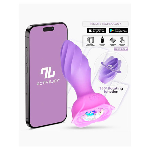 IY - Moxy - Appstyrt Buttplug med 360° Rotasjon - Lilla
