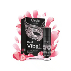 Orgie - Dual Vibe! Strawberry Gin And Tonic- Flytende Vibrator Styrke 6