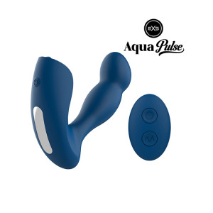 EXS -  AquaPulse Triton Pro – Prostatavibrator med fjernkontroll – Blå