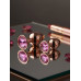 BQS - Rosegull Buttplugg med rosa krystall - Medium