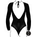 Le Désir – Leopardmønstret body med åpent skritt - One size