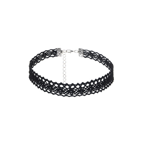 Gnist - Choker med blondedetaljer - 03 - Sort Gnist - Choker med blondedetaljer - 03 - Sort