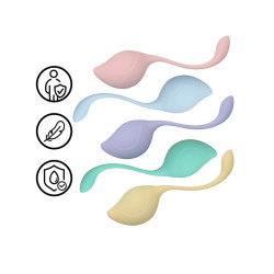 Loveline - Pelvic Stem Kegel Kit - Vaginakulesett 5stk