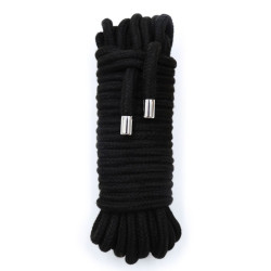 BDSM Rope - Bondage Tau - Bomull - 20 meter - Sort