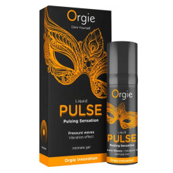 Orgie -  Liquid Pulse – Pulsende Intim Gel - Karamell - Styrke 7