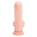Realrock - Dual Density Vibrator Dildo with Weighted Balls - 8"/20,3 cm - Beige Realrock - Dual Density Vibrator Dildo with Weighted Balls - 8"/20,3 cm - Beige