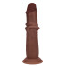 Realrock - Dual density sliding skin - Dildo i silikon - 8"/21cm - Brun Realrock - Dual density sliding skin - Dildo i silikon - 8"/21cm - Brun