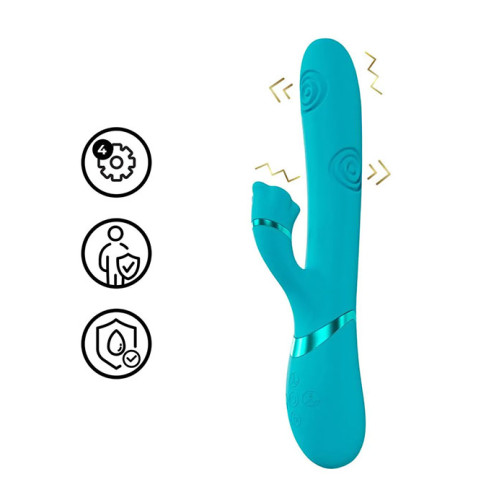 Dolce Vive - Fiore - Tappende rabbitvibrator - Blå