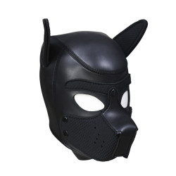 Neoprene Puppy dog - Sort Hundemaske - Large